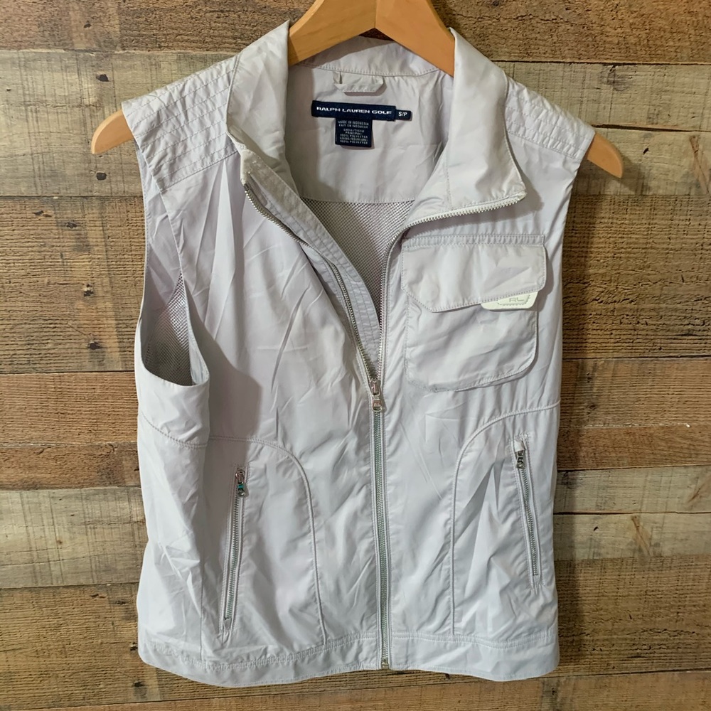 Ralph Lauren Golf Vest Woman’s Small Gray